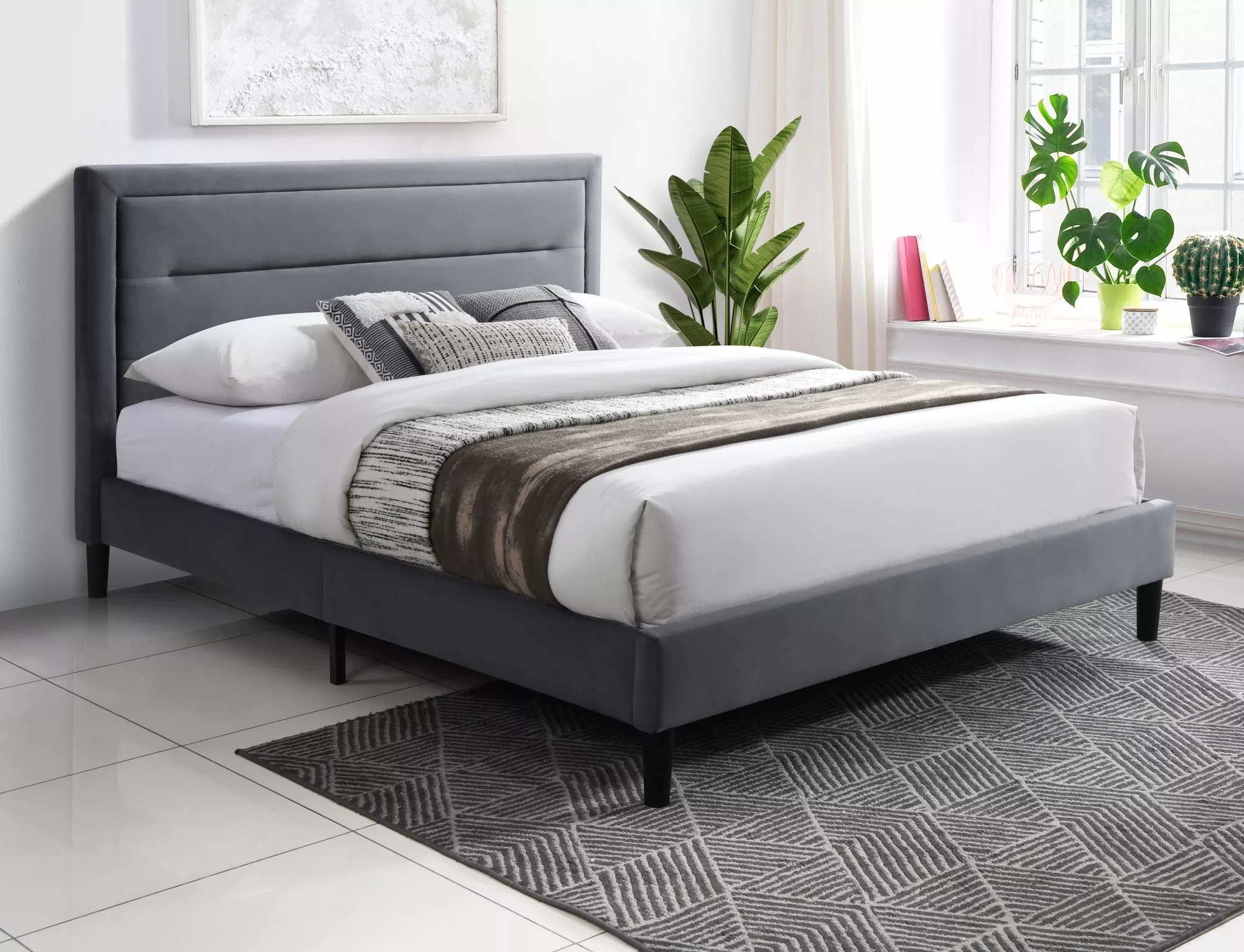 Malaga velvet bed MALAGAV160SZC