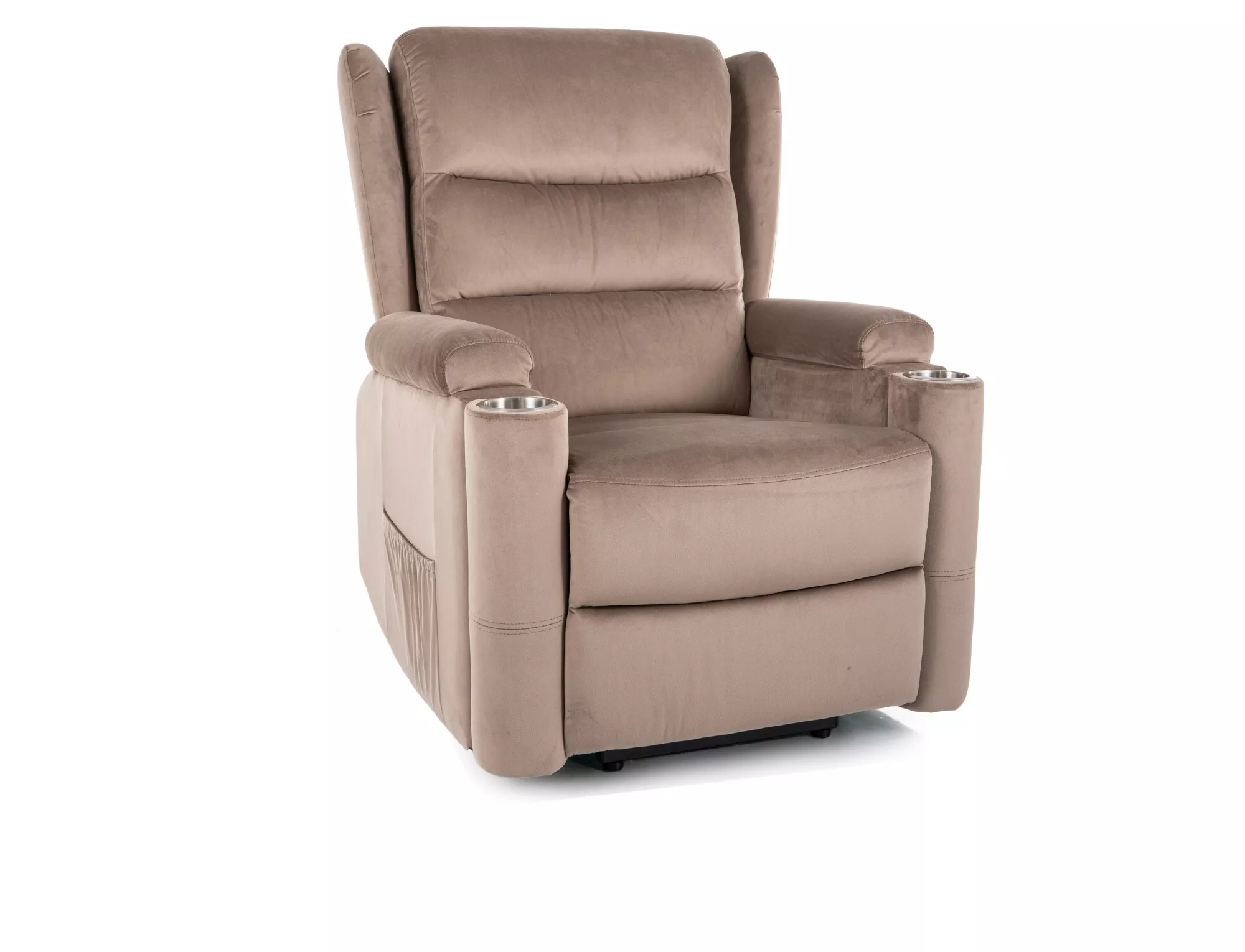 Minos Velvet Reclining Armchair MINOSVCBE