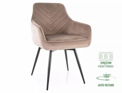 Servio velvet chair SERVIOVCCBE