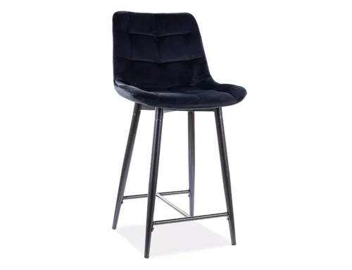 Chic H-2 Velvet CHICH2VCC semi-circular stool