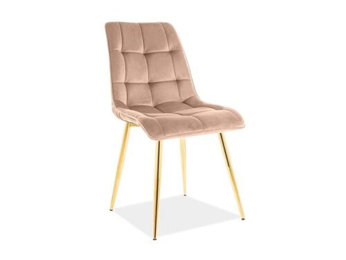 Luxurious gold velvet armchair CHICVZLBE