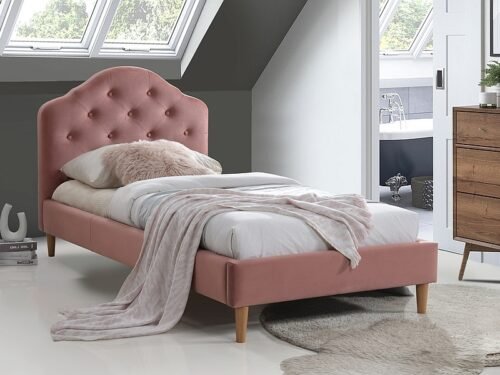 Chloe velvet bed CHLOEV90RD