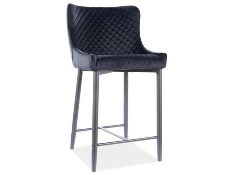 Colin B Velvet H-2 semi-circular stool COLINBH2VCC