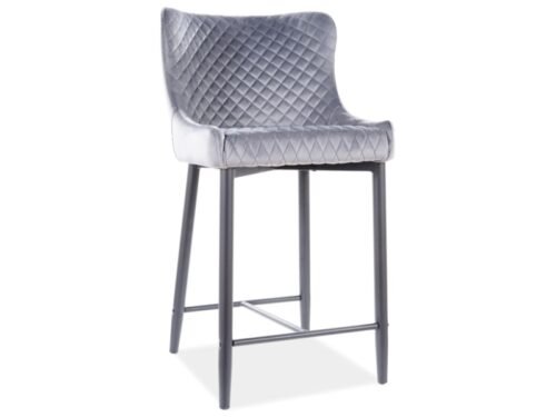 Colin B Velvet H-2 half-round stool COLINBH2VCSZ