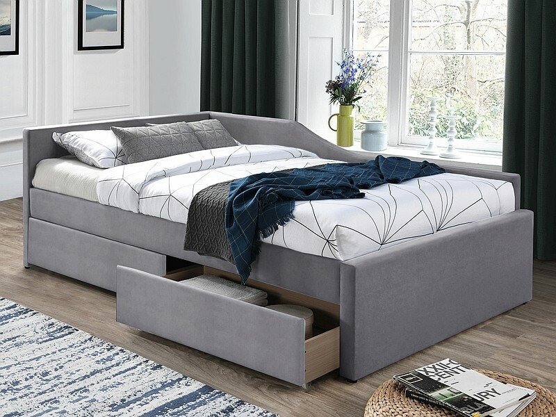 Eliot velvet bed ELIOTV120SZ