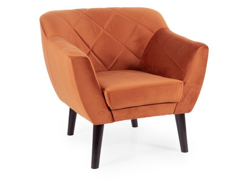 Karo 1 Velvet wenge armchair KARO1V4215W