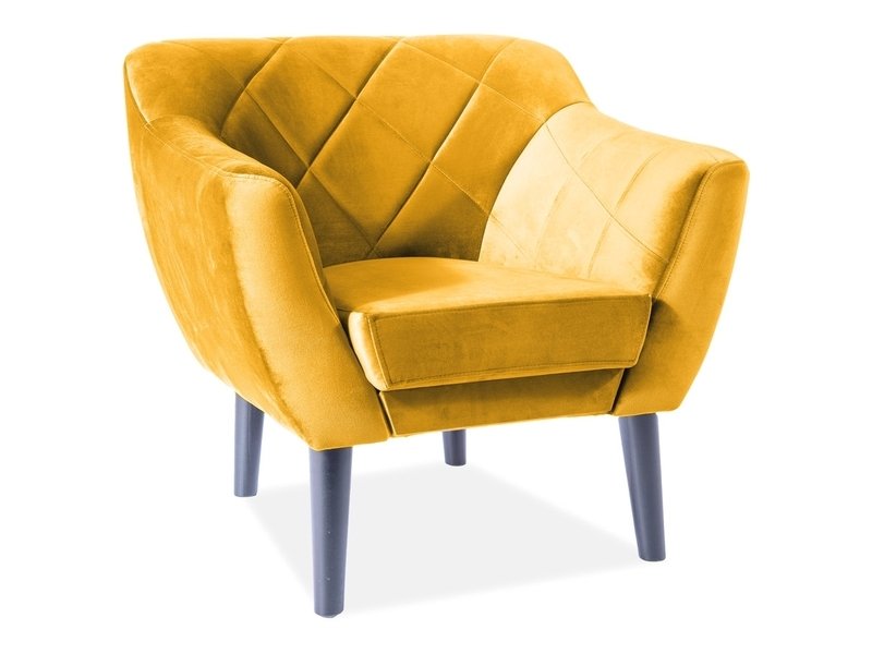 Karo 1 Velvet wenge armchair KARO1V68W
