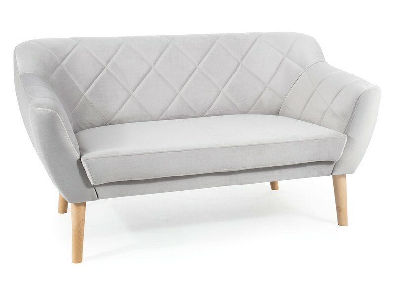 Karo 2 Velvet beech sofa KARO2V03BU