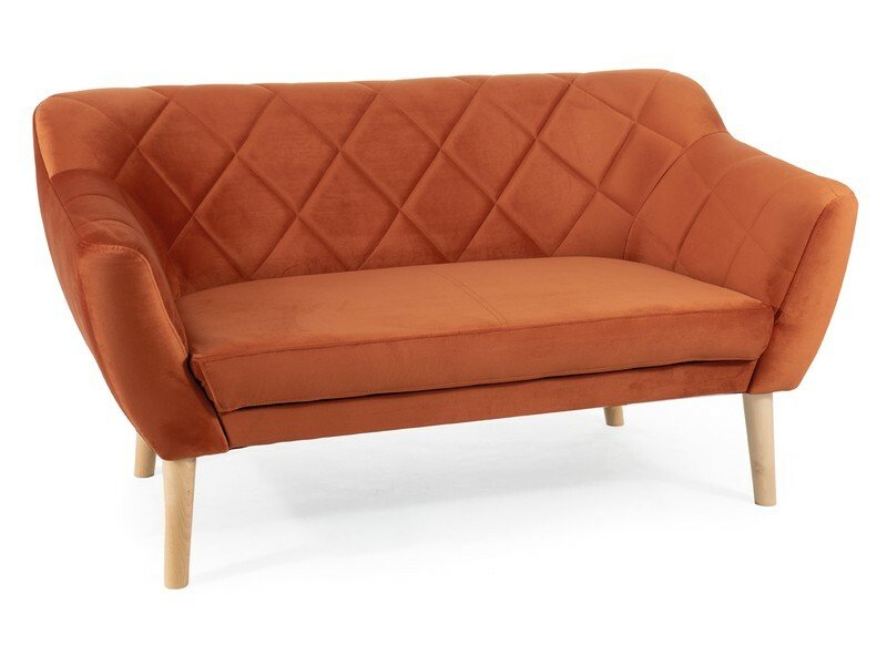 Karo 2 Velvet beech sofa KARO2V4215BU