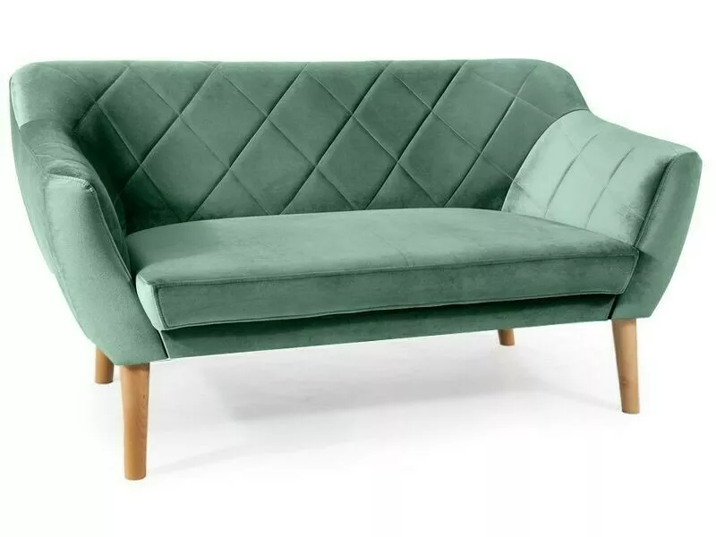 Karo 2 Velvet beech sofa KARO2V78BU