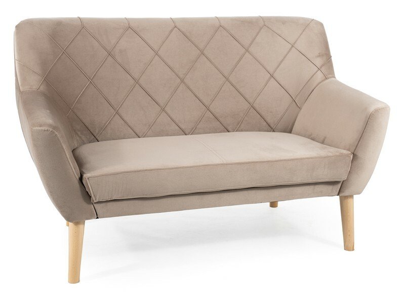 Kier 2 velvet beech sofa KIER2V40BU