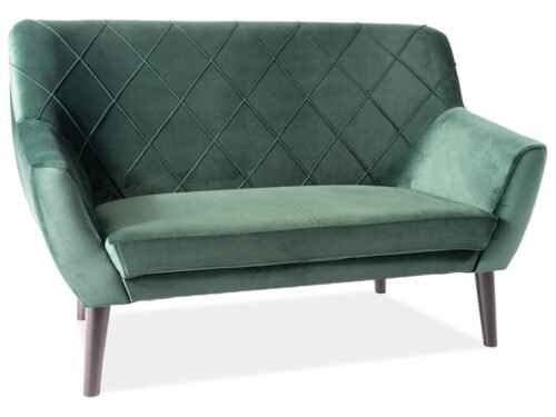 Kier 2 velvet wenge sofa KIER2V78W