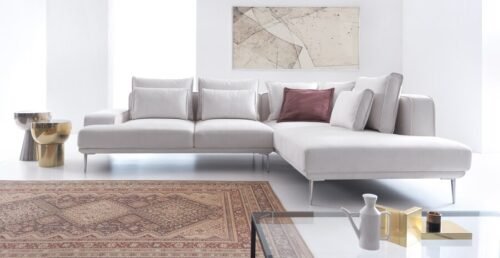 SALE – LIVIO corner sofa – Raven/Zoya fabric