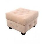 CHESTERFIELD fabric pouf
