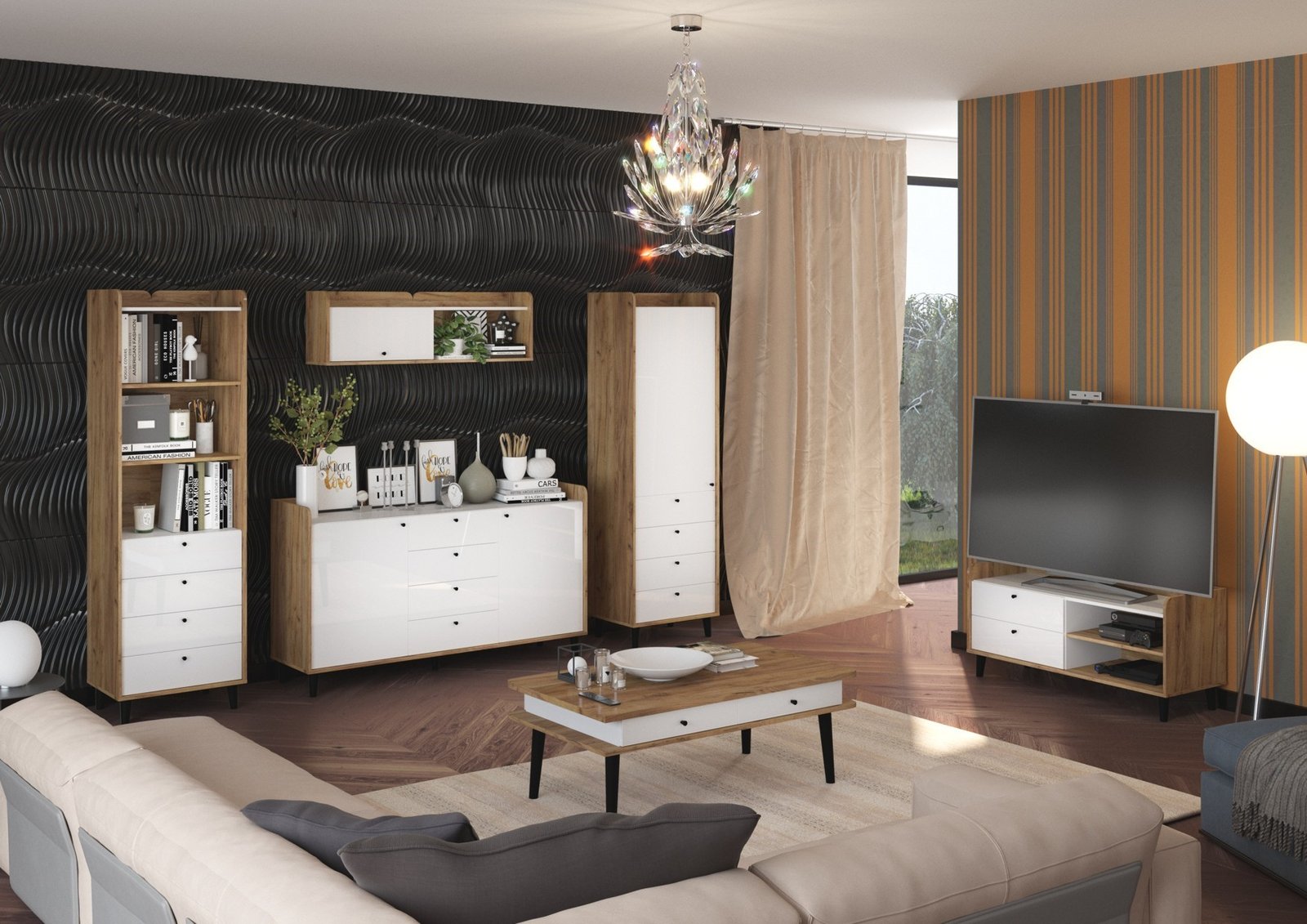 DOLCE furniture #3 living room set with wall cabinet - Image 4