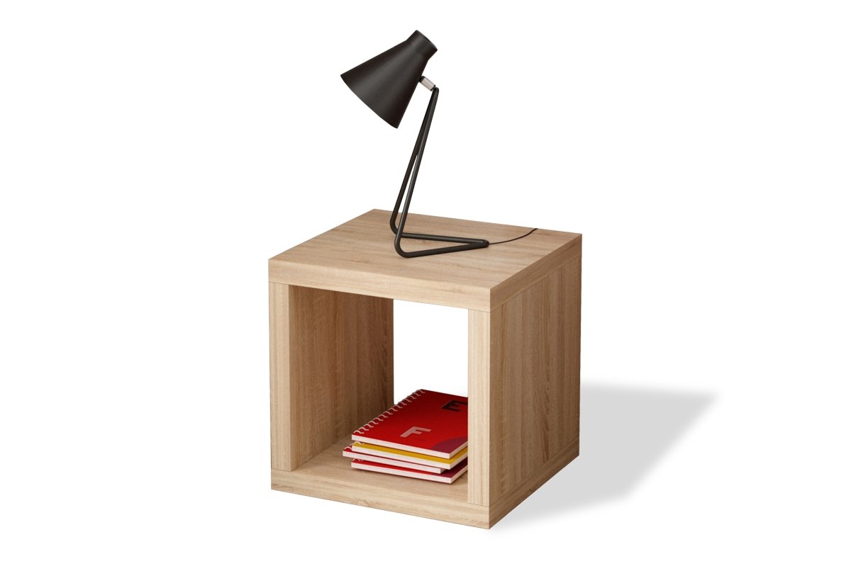 BOFLEX 1x1 Bookshelf Sonoma Oak - MODERN OPEN SHELVES FOR THE LIVING ROOM