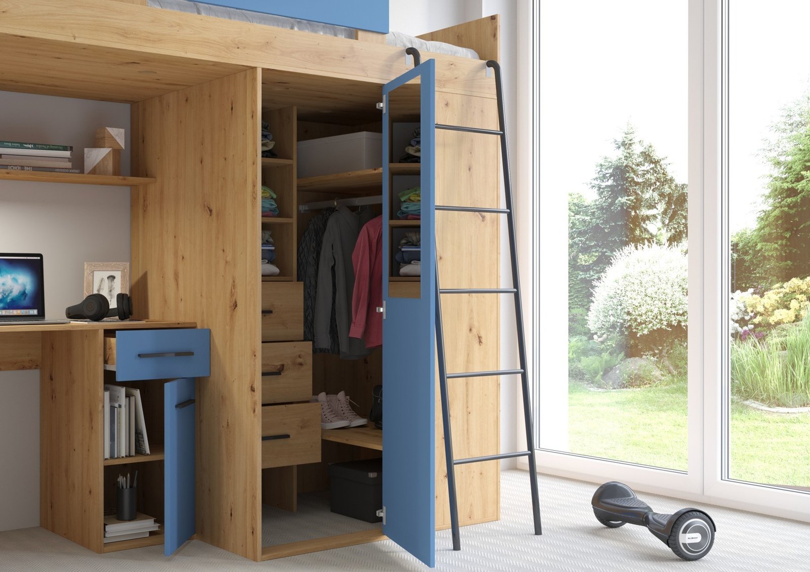 RAVENA P mezzanine without fabric, artisan / blue - Image 4