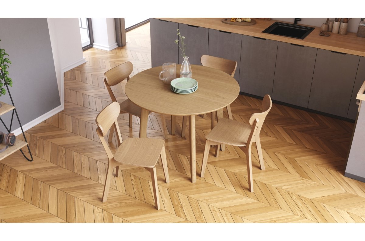 ROXY Natural Oak - WOODEN CHAIR FOR LIVING ROOM, DINING ROOM, RETRO KITCHEN - Image 3