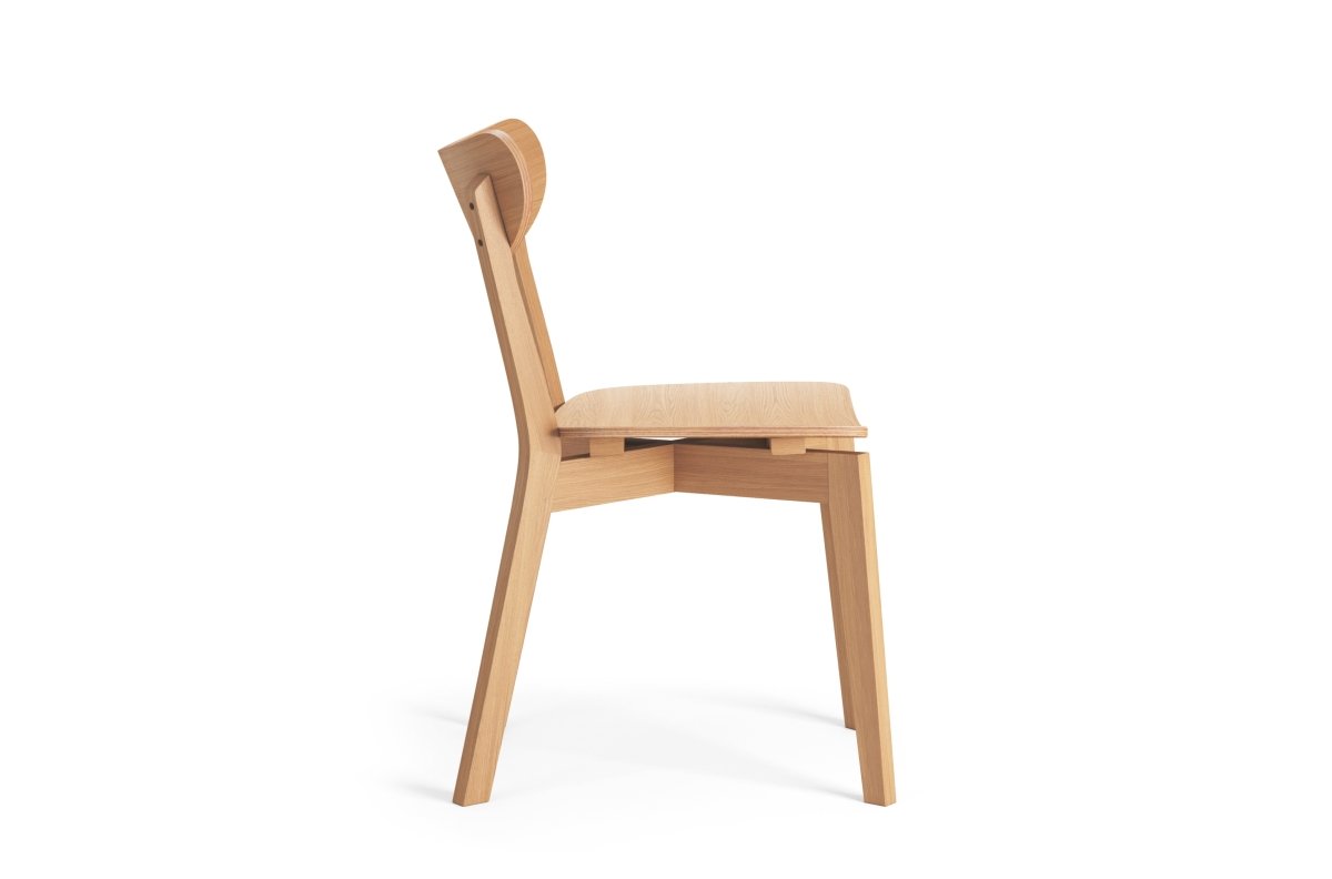 ROXY Natural Oak - WOODEN CHAIR FOR LIVING ROOM, DINING ROOM, RETRO KITCHEN - Image 6