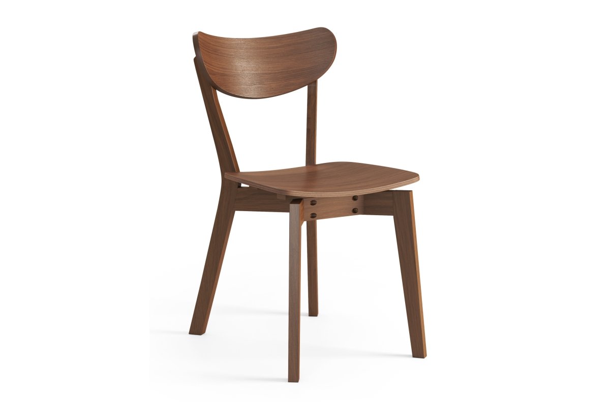 ROXY natural walnut - WOODEN CHAIR FOR LIVING ROOM, DINING ROOM, RETRO KITCHEN