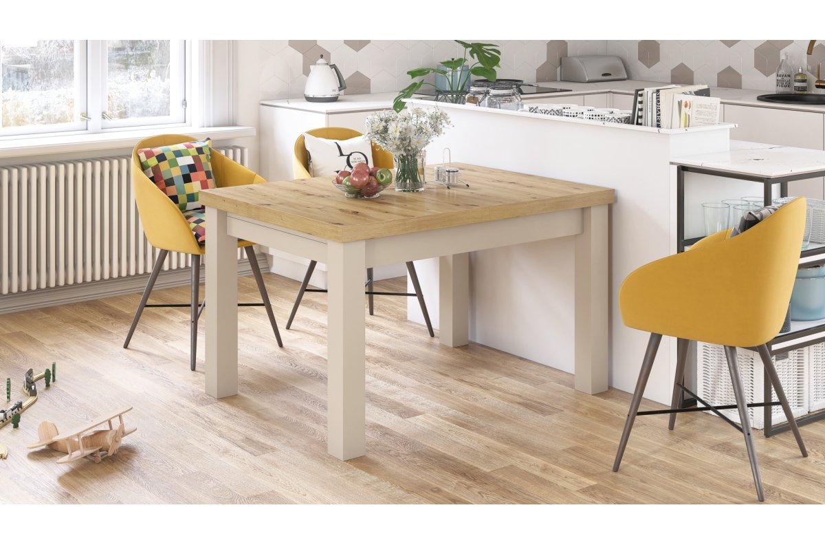 ROYAL Artisan oak/beige (champagne) – extendable table UP TO 2.7 m long - Image 2