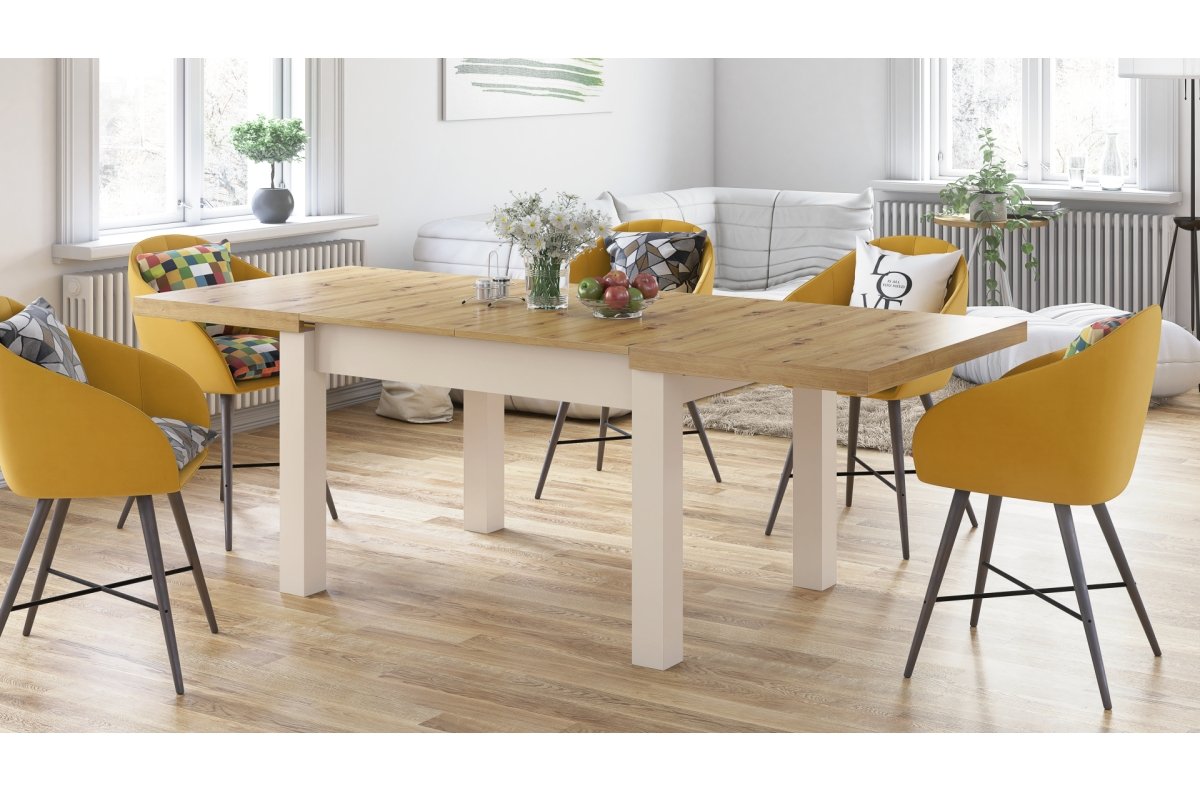 ROYAL Artisan oak/beige (champagne) – extendable table UP TO 2.7 m long - Image 4