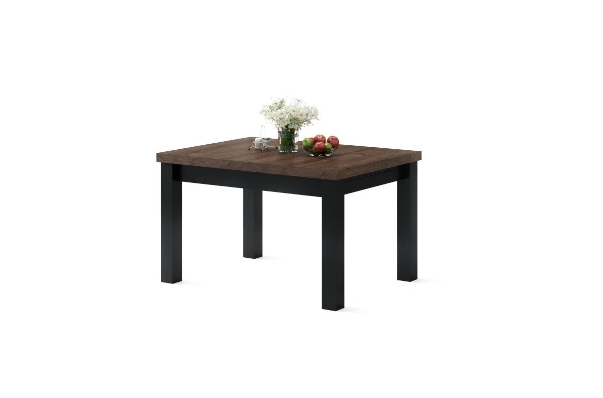 ROYAL brown oak / matte black - extendable table up to 2.7 m - Image 7