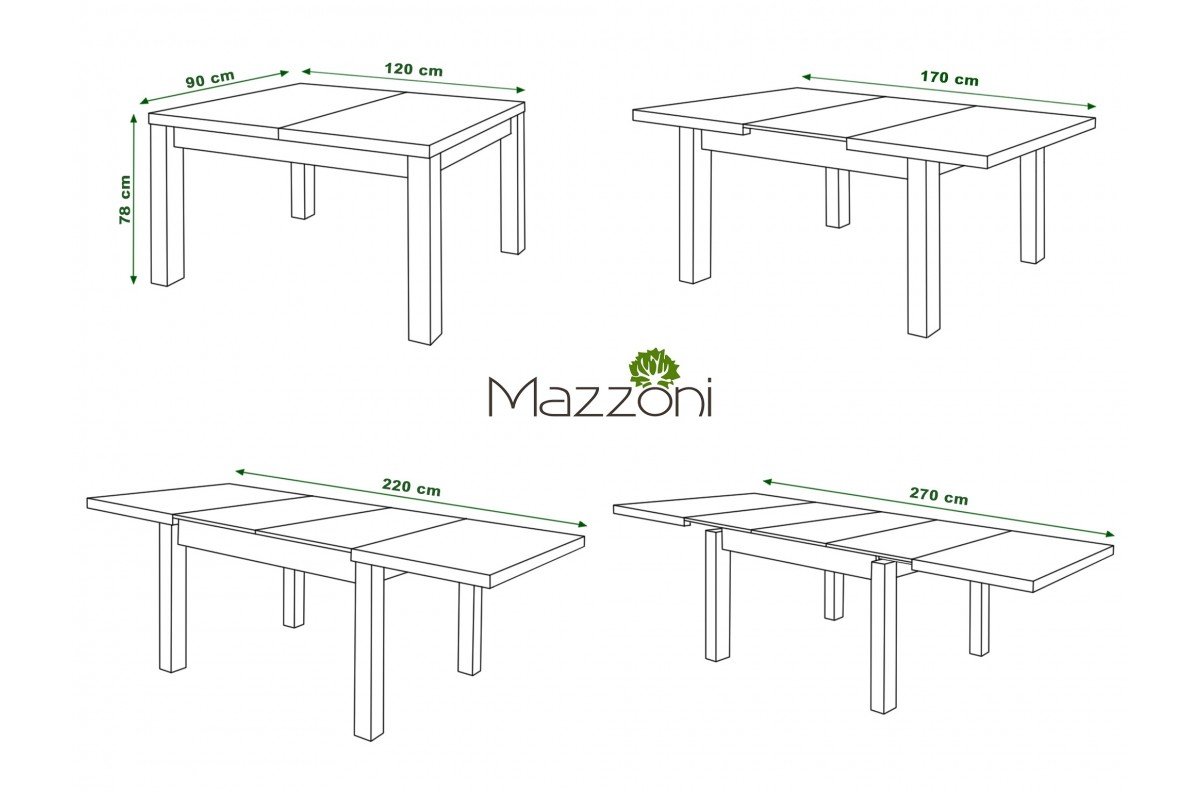 ROYAL Craft oak gold/matte black table - extendable table up to 2.7 m - Image 6