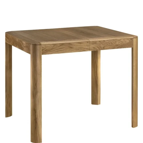 Extendable square table 90-170×90 MONACO – MONA.071.14, natural oak veneer with solid wood elements