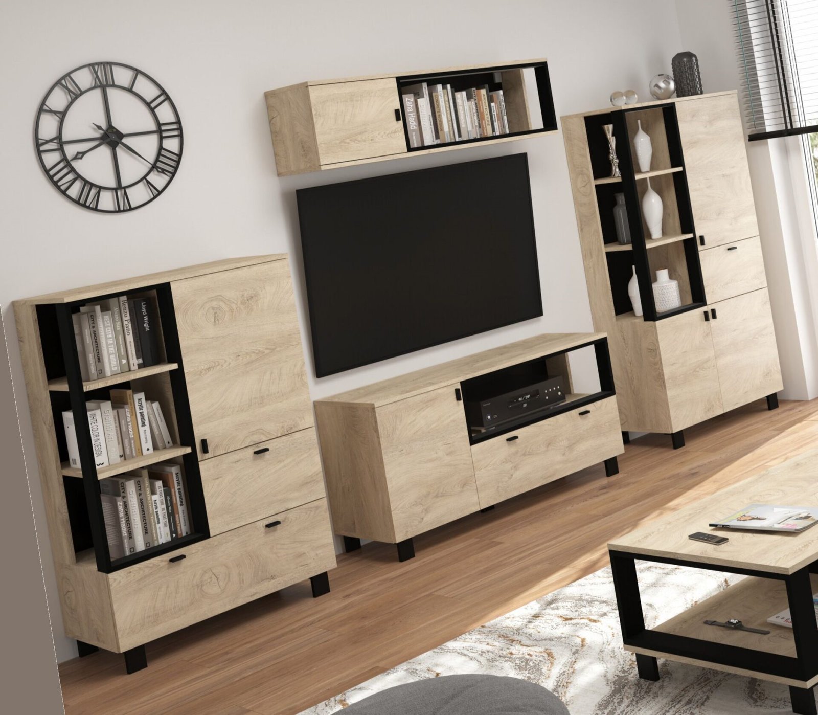VEGAS furniture #4 room wall cabinet bookshelf TV cabinet hanging shelf endg.cz
