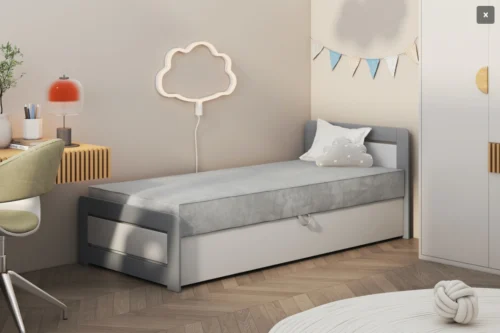 ZOE bed with storage box and soft mattress 90×200 cm