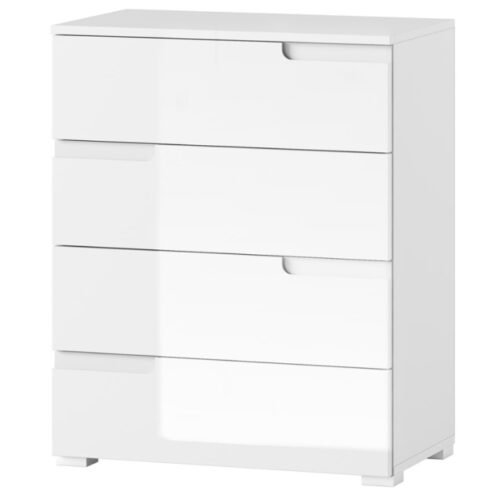 Selene chest of drawers, glossy white, type 04, Szynaka Meble