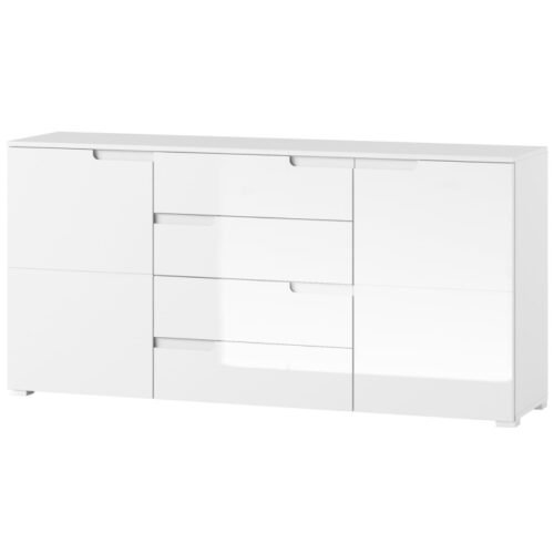 Selene chest of drawers, glossy white, type 08, Szynaka Meble