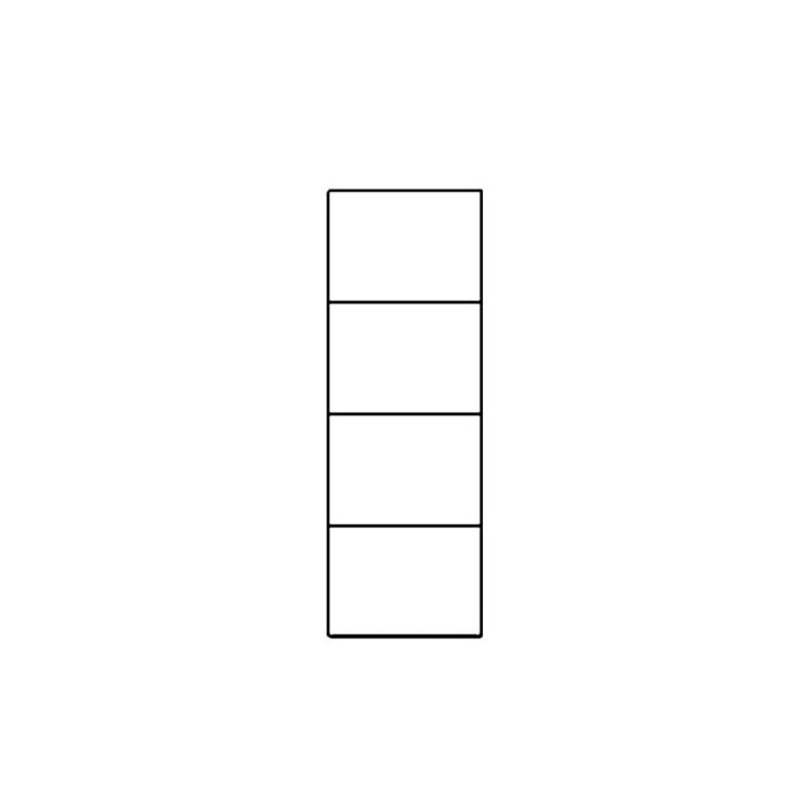 "Selene" shelf, glossy white, type 10, "Szynaka Meble" - Image 4
