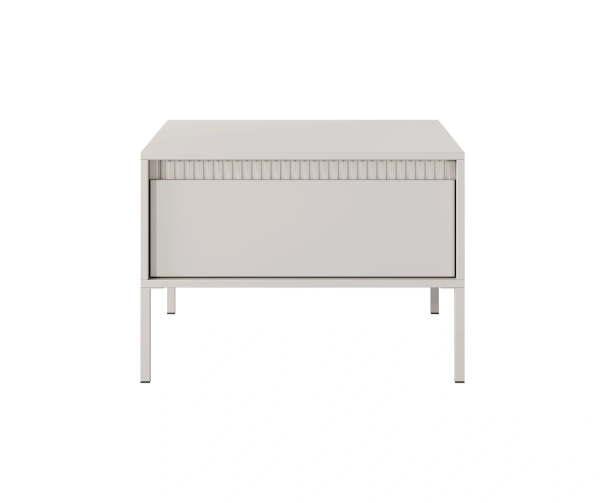 Loft coffee table with grooves 1S Senso beige - Image 2