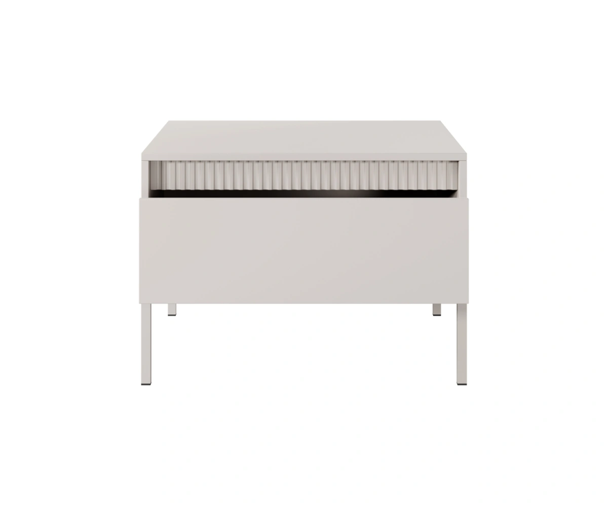 Loft coffee table with grooves 1S Senso beige - Image 4