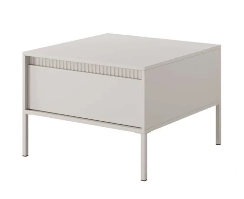 Loft coffee table with grooves 1S Senso beige