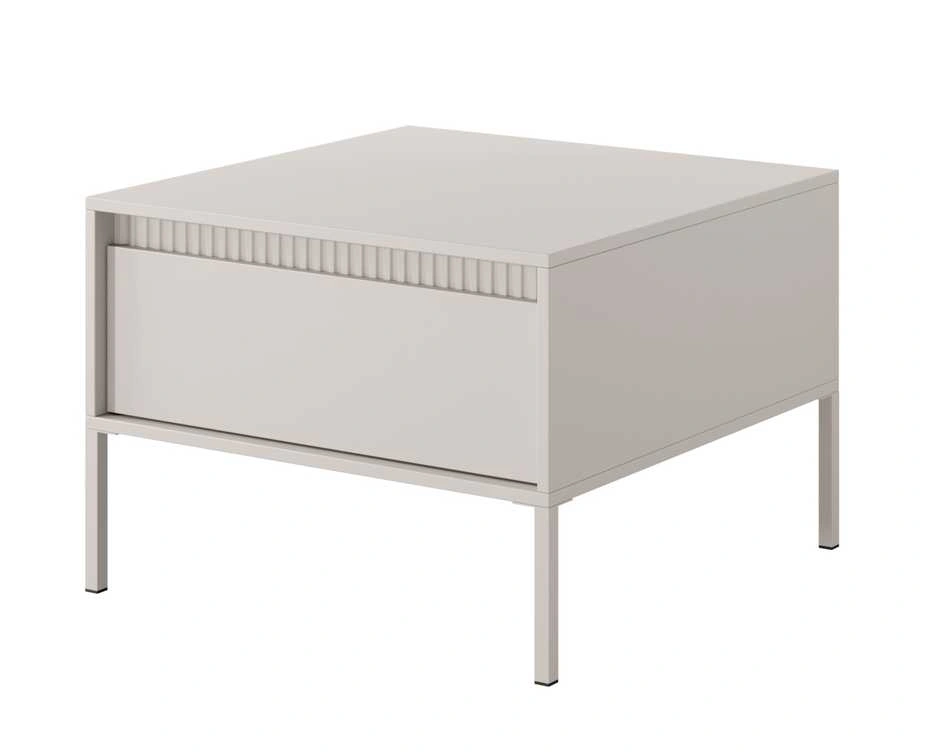 Loft coffee table with grooves 1S Senso beige