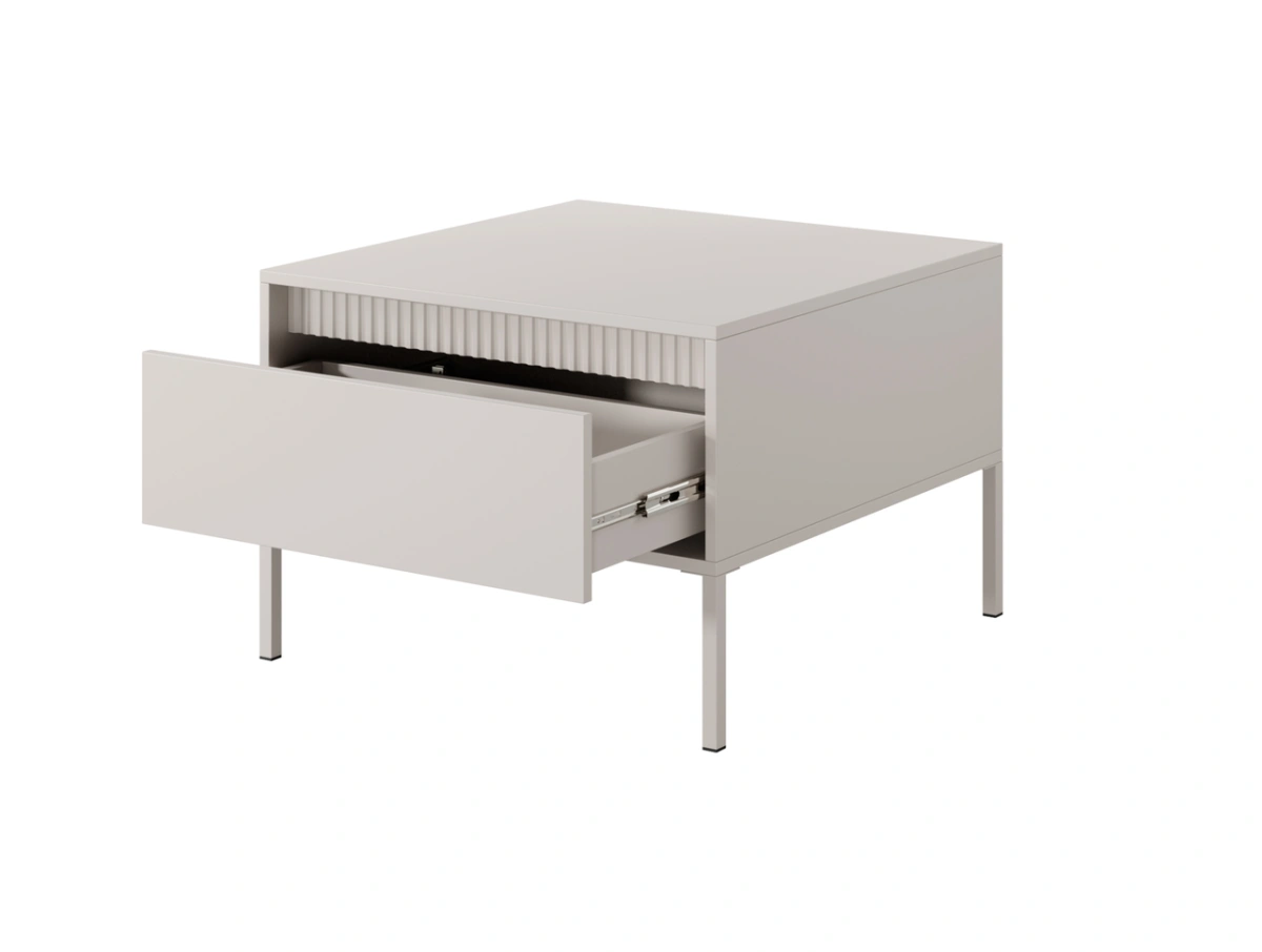 Loft coffee table with grooves 1S Senso beige - Image 3