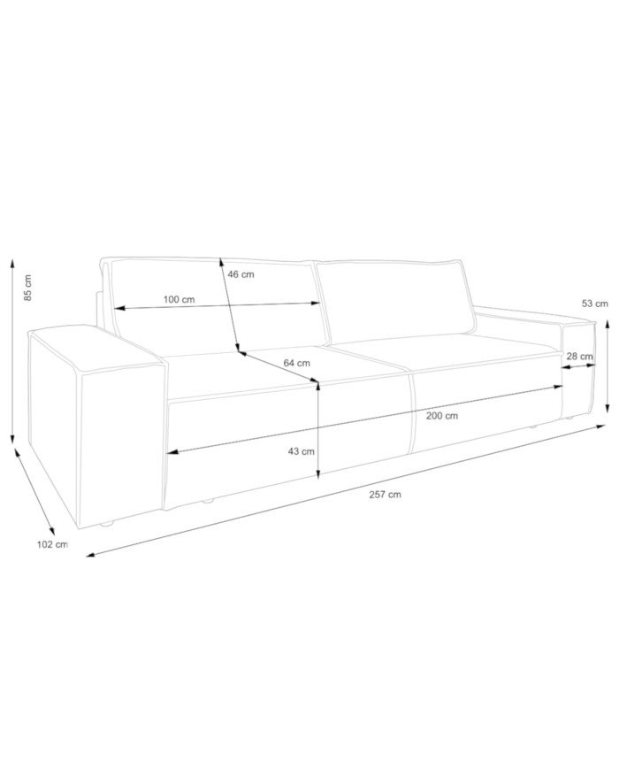 Fiord sofa with sleeping function, Gr1 container - Image 7