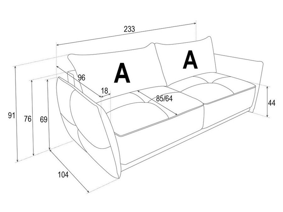 Three-seater sofa LETO Gr1 - Image 4