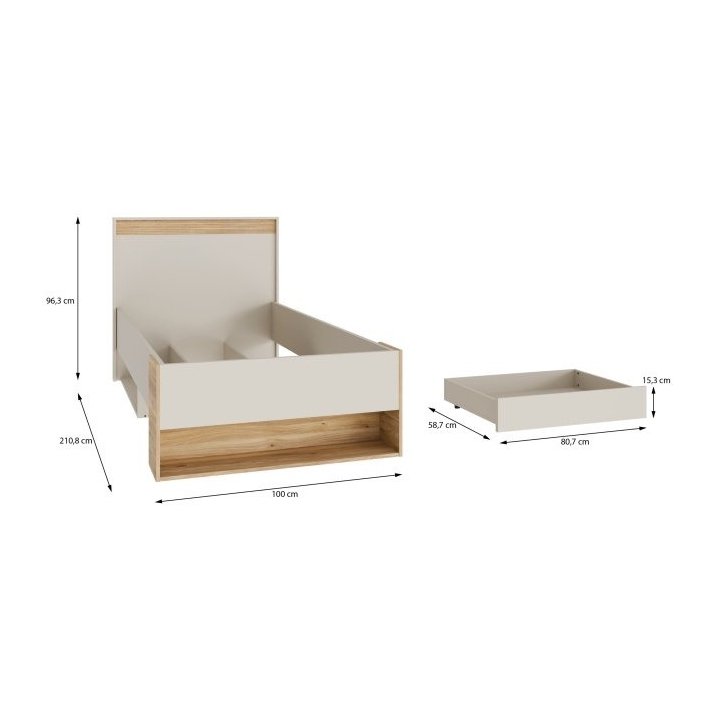 Bed frame 90x200cm Wexlin Forte - Image 6
