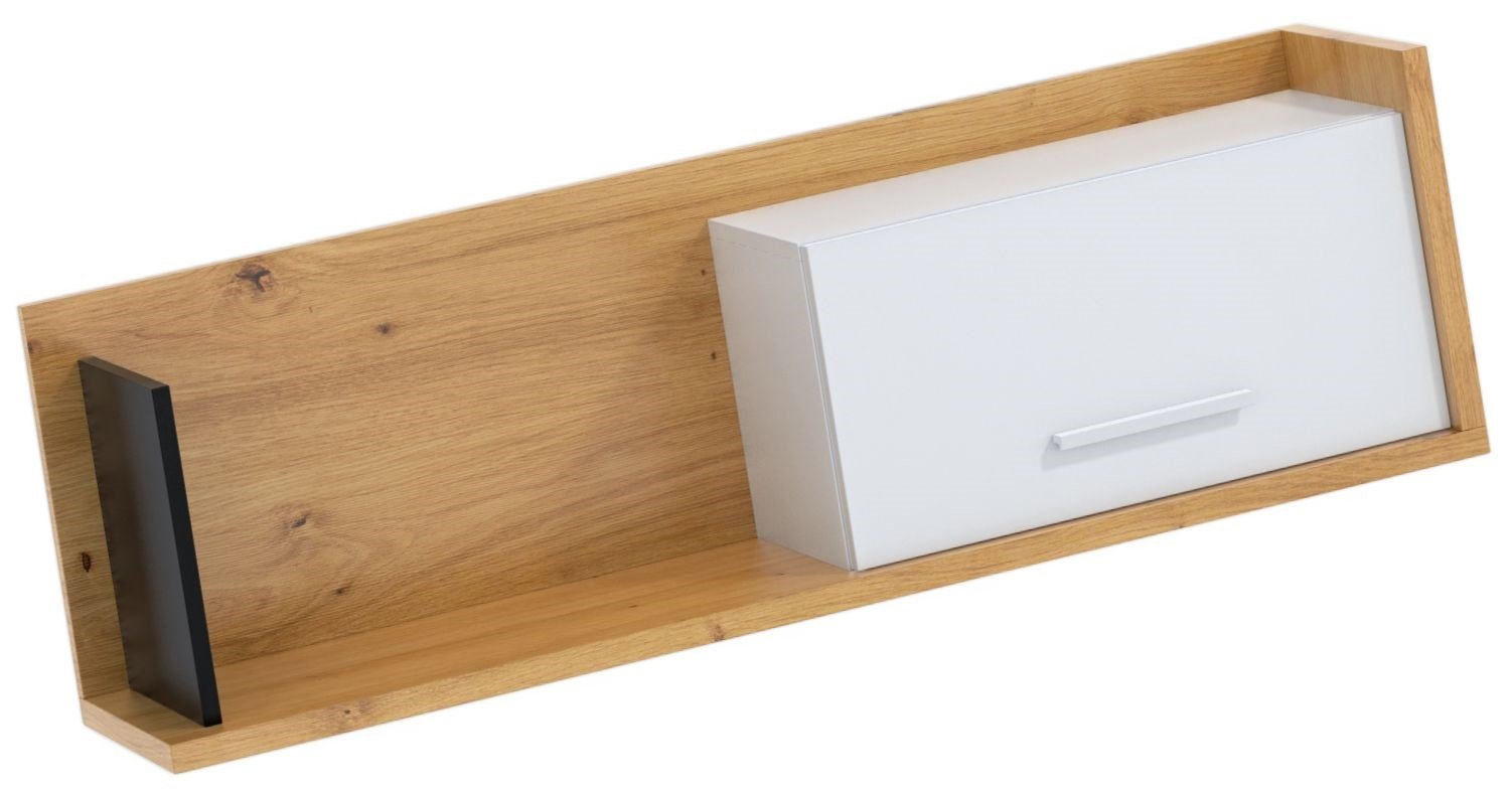 BOX 11 furniture cabinet, hanging wall bookshelf, artisan, white/black - Image 3
