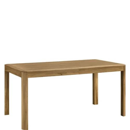 Table 160-260×90 MONACO honey oak color – MONA.071.14 extendable, natural oak veneer with solid wood elements, wooden leg