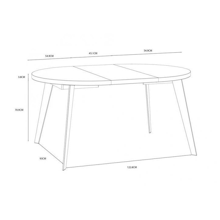 Extendable table TBLT7001-Z13M-904 Forte - Image 4