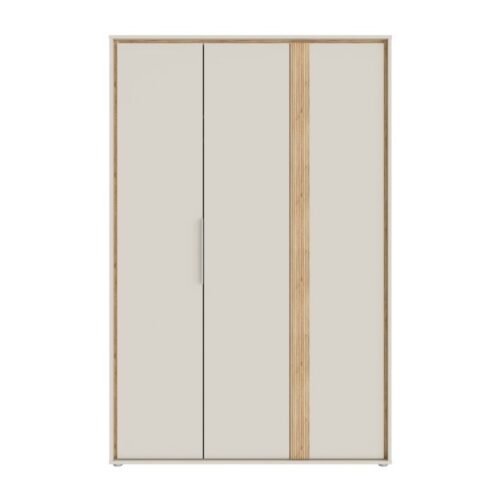 Wardrobe 130 cm Wexlin beige/oak color Mauvella Forte