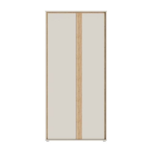 Wardrobe 90 cm Wexlin beige/oak color Mauvella Forte