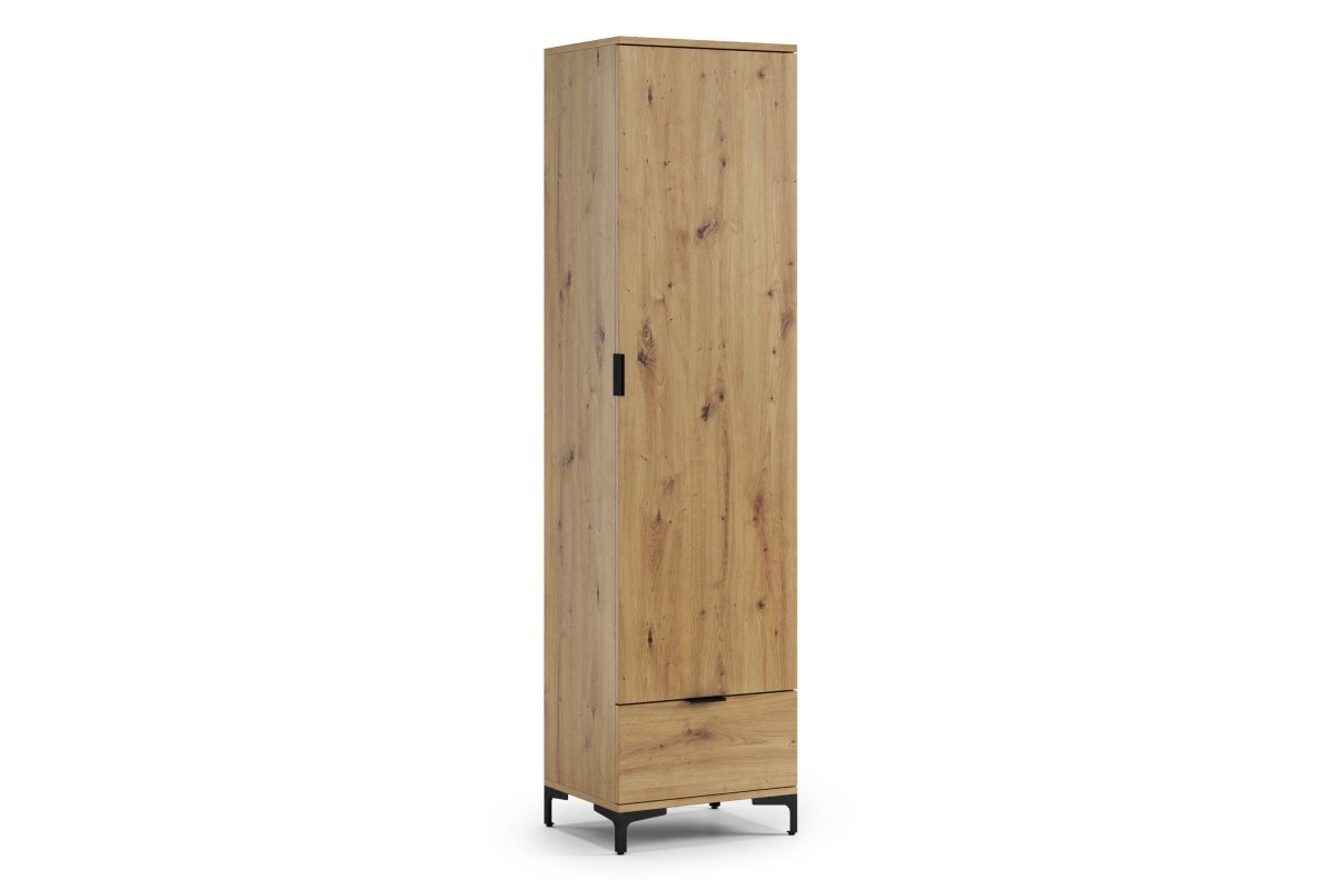 LANA SZ-50 Artisan oak wardrobe - 1 door wardrobe with drawer