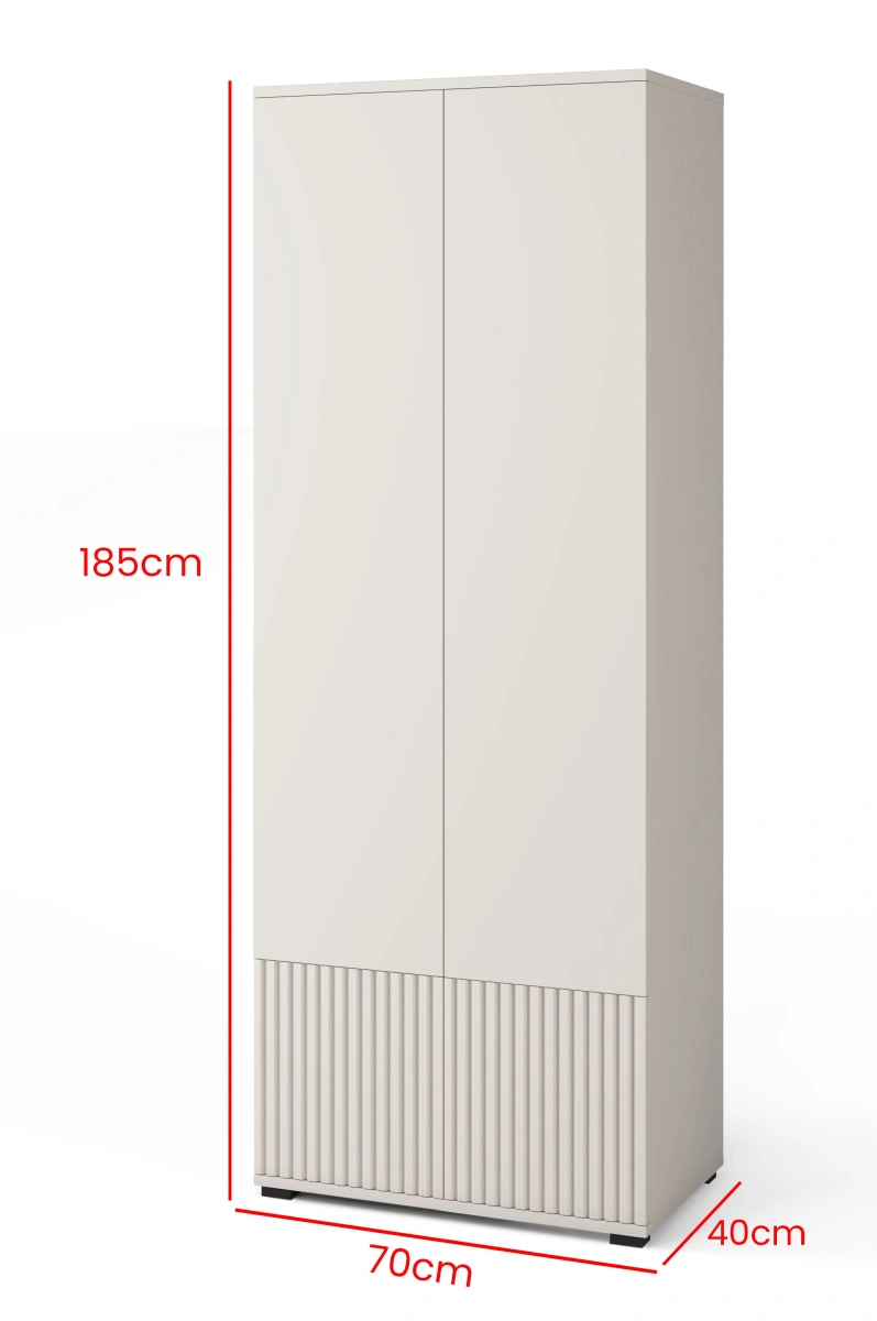 Tilting wardrobe without mirror and handles Romeo 70 cm - Image 5