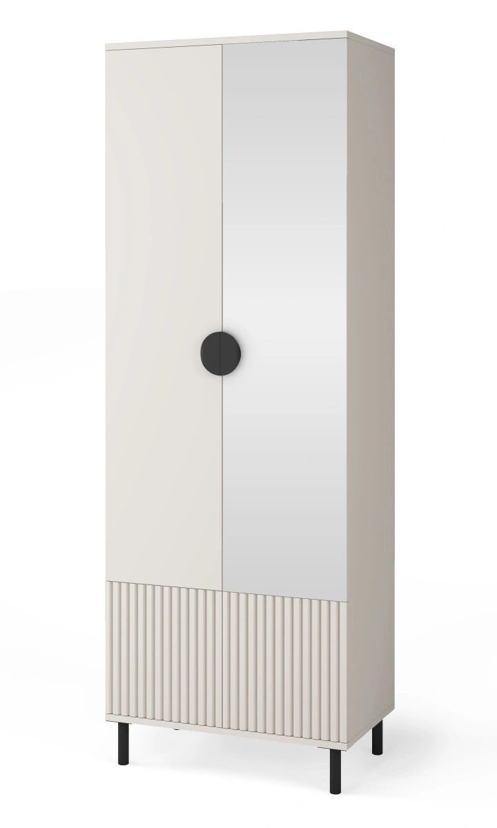Tilting wardrobe with mirror and Romeo handles 70 cm